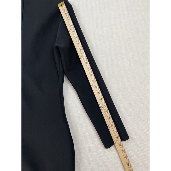 Black Bodycon Bandage Women's Dress Cocktail Classic Size 8 (S/M) Deep V Sexy - Picture 14 of 16